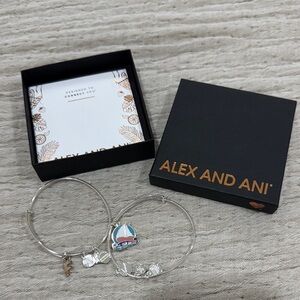 Alex and Ani Silver Charm Bracelets